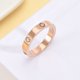 thumbnail image 4 of Anillo de titanio con diamantes para mujer, ligero, lujoso, sin caída, anillo para parejas, 5 mm, anillo con seis diamantes, 4 of 6