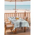 thumbnail image 2 of Outdoor Table Cloth with Umbrella Hole and Zipper, Mushroom Waterproof Rectangle Tablecloth 60"x102", Black Lines Botanical Butterfly Spring Floral Washable Table Cover for Outside Party Patio Picnic, 2 of 8