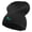 Black, variant on Simple Map of Mexico Logo Embroidered Big Size Cotton Short Beanie - Black XL-3XL