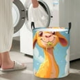 thumbnail image 5 of Fotbe Happy Goat In Meadow Pattern Laundry Basket with Handles, Waterproof Large Laundry Hamper, Wash Bag for Corner Dorm, Rolling Laundry Basket with Handles-Medium, 5 of 6