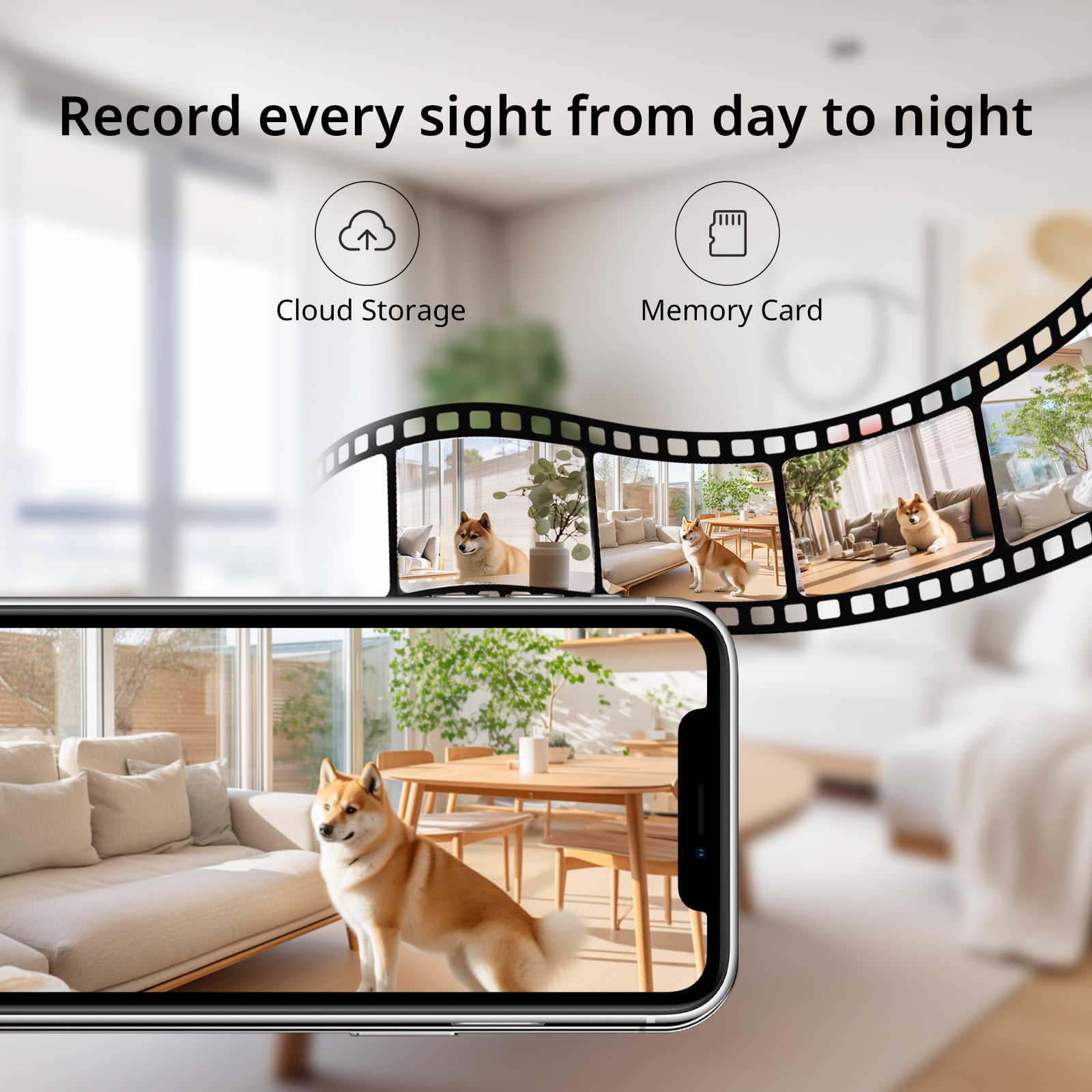 BoyKeep 2K Indoor Security Camera 5G/2.4GHz Wireless WiFi,Pan-Tilt-Zoom Pet Cam With Color Night Vision, 2-Way Audio, Motion Tracking, No Plug Version
