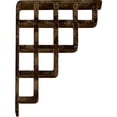 thumbnail image 6 of Ekena Millwork 2"W x 7 1/2"D x 10"H Diane Wrought Iron Bracket, (Triple center brace), Antiqued Brass, 6 of 10