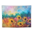 thumbnail image 5 of JRXY Sunflower Field Tapestry - High-Quality Short Plush, Soft and Lightweight Painting, 5 of 6
