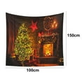 thumbnail image 2 of Tapiz con temática navideña, tapiz pequeño para colgar en la pared con diseño navideño, manta de pared, para dormitorio, sala de estar, 2 of 5