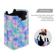 thumbnail image 3 of Yayeee Freestanding Laundry Hamper with Handle Collapsible Large Storage Basket for Clothes, Neon Starfish Pattern, 3 of 7