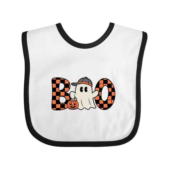 Inktastic Halloween Boo Boy Ghost Boys Baby Bib