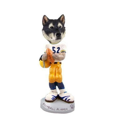 - No.Doog10834 Alaskan Malamute Football Player Doogie Collectable Figurine