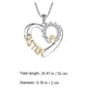 thumbnail image 5 of Collar con forma de corazón para mujer, cadena para clavícula, sencillo y elegante., 5 of 8