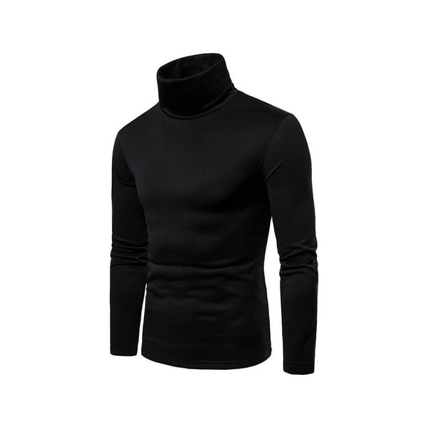 Qarigey Hombre Camiseta Térmica Cuello Alto Jersey Manga Larga Ropa Interior De Invierno Type3 NO3