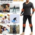 thumbnail image 3 of Men's Fleece-Lined Thermal Underwear Set - Winter Base Layer Top & Bottom for Cold Weather, 3 of 7
