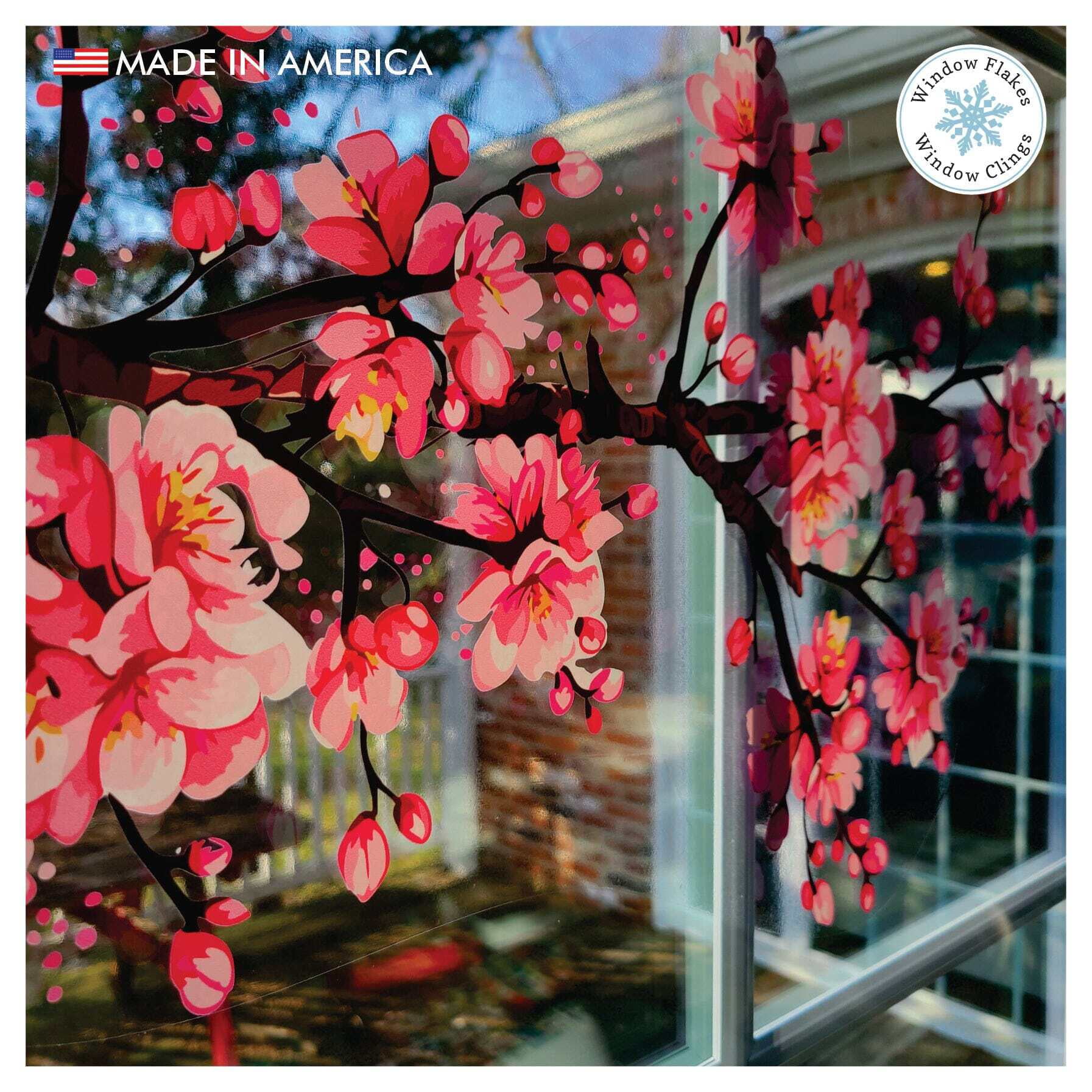 Cherry Blossom Branches Window Clings