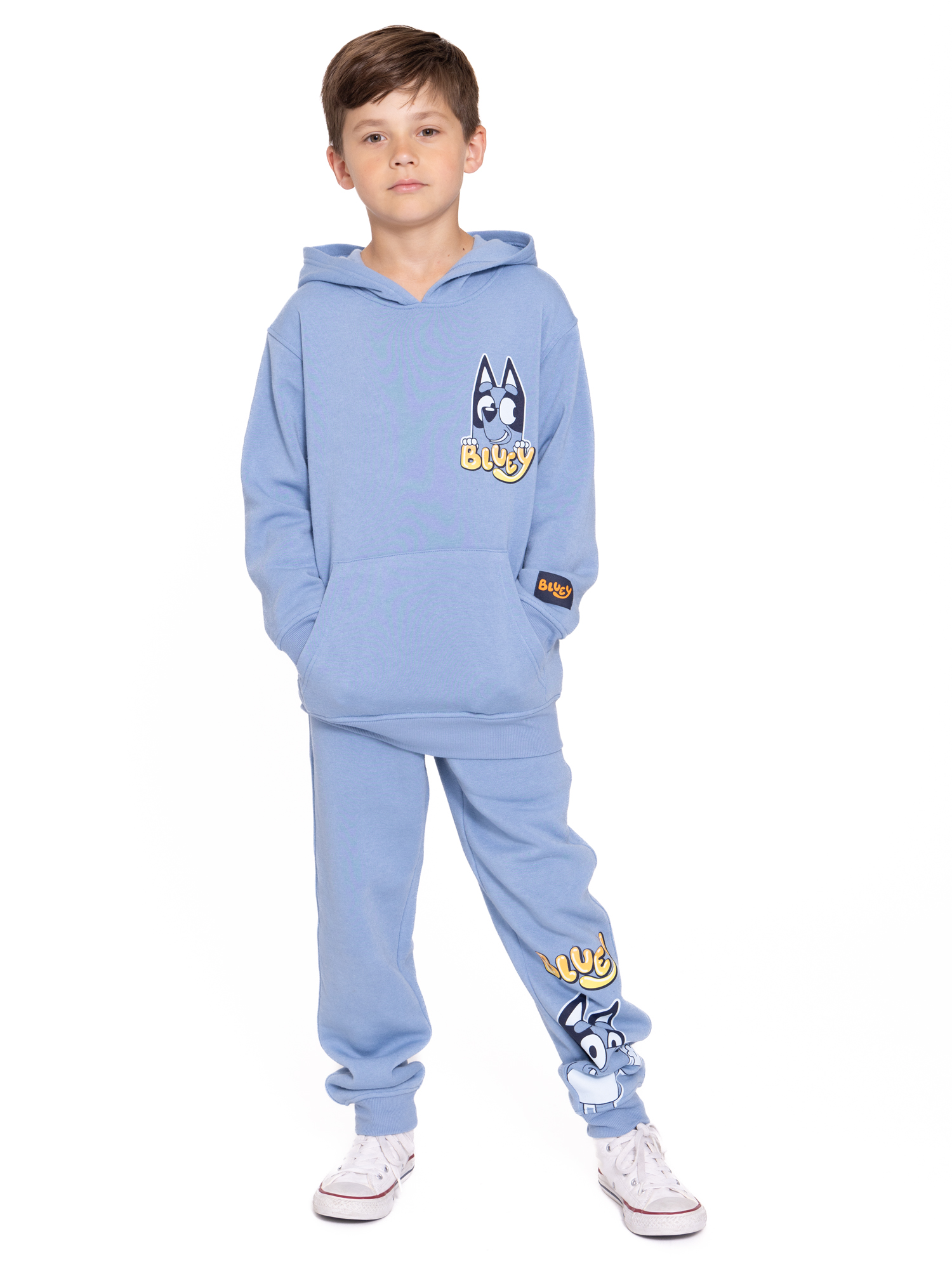 Bluey Pants Bluey Bingo Boys Fleece Sweatsuit: Hoodie And Kids