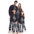 thumbnail image 2 of Christmas Family Matching Pajamas Pjs Set Xmas Tree Print Nightwear Sleepwear, 2 of 3