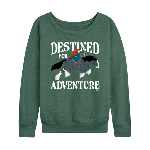 Disney Brave - Merida & Angus Destined for Adventure - Women's Lightweight French Terry Long Sleeve Shirt