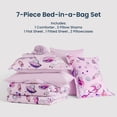 thumbnail image 6 of Sleep Zone Full/Queen Kids Bedding Comforter Set, 7 Piece Girl Cute Durable Children Bed in a Bag, Space Unicorn, 6 of 8