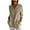 Khaki, variant on AherBiu Womens Button down Shirts Plus Size Long Sleeve Tops for Women Business Casual Lapel V Neck Blouse