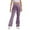 Purple, variant on RTKFRFLM Girls Flare School Uniform Pants Classic Retro Wide Leg Trousers High Elastic Comfort School Slack for Students Daily Campus Art Performance Khaki 11-12 Years