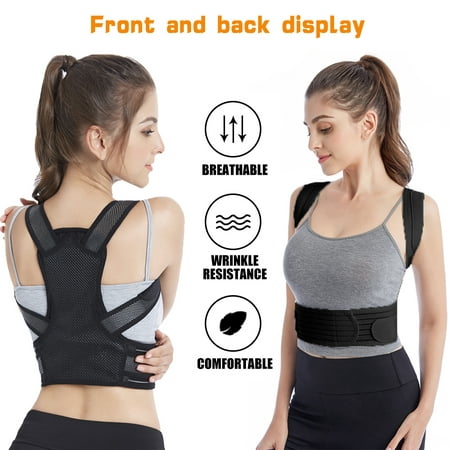 Posture Corrector Scoliosis Humpback Correction Belt, Adjustable Comfort Belt, Back Humpback Kyphosis, for Man Woman Adult Students (Best Sports For Scoliosis)