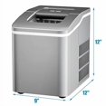 thumbnail image 5 of Posdutti Ice Maker Machine for Countertop, Bullet-Shaped Ice Cubes Ready in 8 Mins, 26Lbs/24H Portable Electric Ice Maker w/Basket & Scoop, Self-Cleaning Function, Perfect for Home, 5 of 7