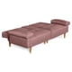 thumbnail image 5 of Sofá Cama de Lino Makora Palo de Rosa Modelo Hendrix Con Portavasos, 5 of 8