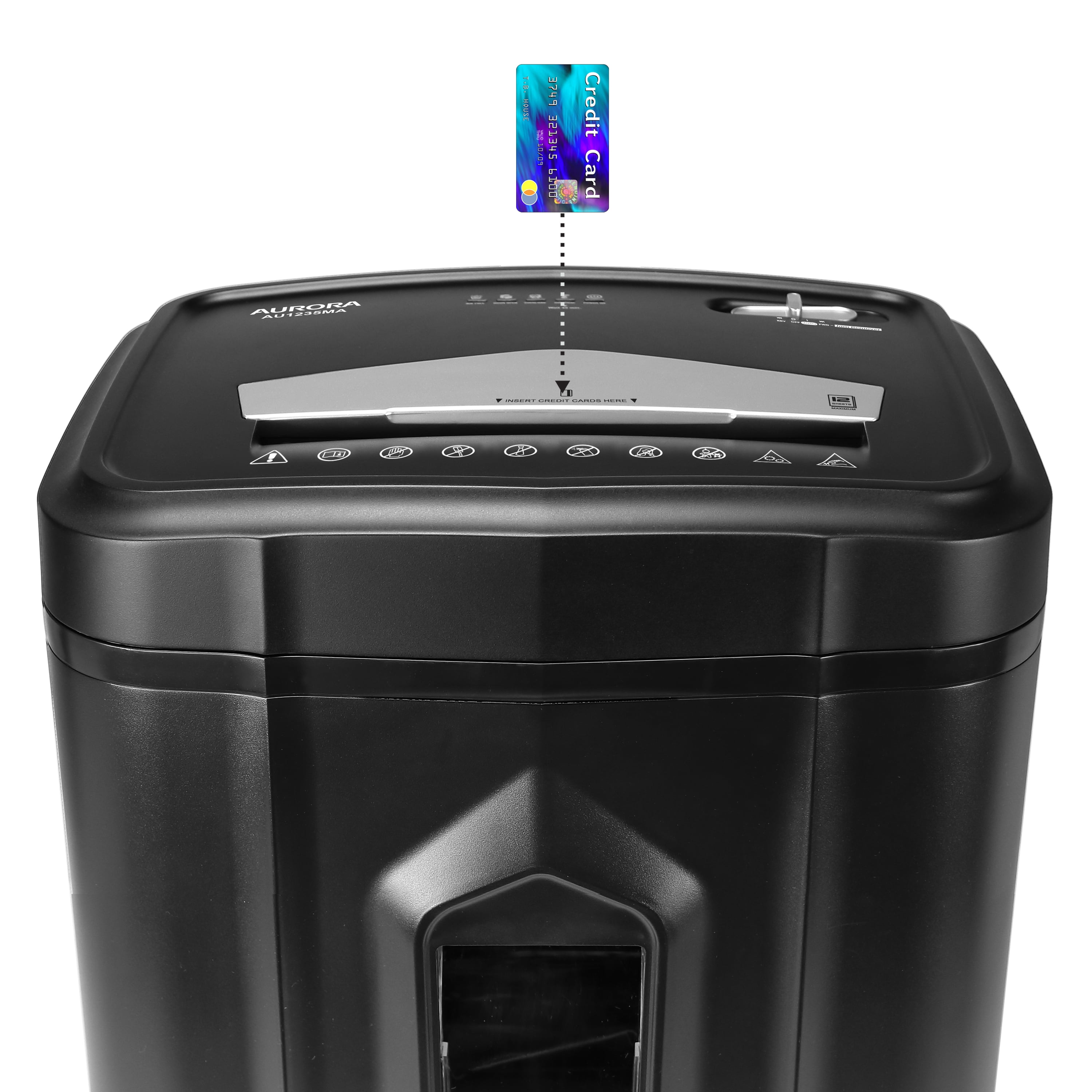 Aurora AU1235MA Professional Grade 12-Sheet High Security Micro-Cut Paper and Credit Card Shredder/ 20 Minutes Run