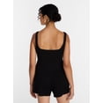 thumbnail image 4 of Joyspun Women's Pointelle Tank Top and Shorts Pajama Set, 2-Piece, Sizes XS-3X, 4 of 6