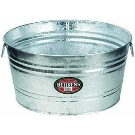 Behrens Tub 10.5 Gal Round Galvanized