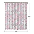 thumbnail image 5 of Pioneer Flower Floral Print Pattern Shower Curtain 72"x84", Bathroom Decorative Shower Curtain Set with 12 Hooks, Waterproof Washable, 5 of 6