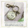 thumbnail image 4 of Baby Loss Memorial Gutsy Goodness Bronze Keychain For Dad God Has You In Arms Heart Miscarriage Jewel Gift, 4 of 8