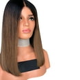 thumbnail image 5 of SUCS Headband Wigs Fashion Synthetic Short Straight BOBO Brown Women's Wigs Natural Hair Wigs, 5 of 5