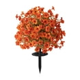 thumbnail image 2 of Weloille Insert de Sol Violet Artificiel Fleur 1 Pce, Fausse Fleur à Base Ronde Améliorée Anti-Évier, Plante Décorative d'Extérieur Résistante aux UV, Convient à la Décoration de Jardin Cour Allée Patio, 2 of 6