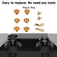 thumbnail image 3 of Pulgares de pulgar de metal para controlador inalmbrico Edge, joysticks analógicos, joysticks de repuesto de acero inoxidable, botones con paletas, joysticks y paletas de metal, 3 of 7