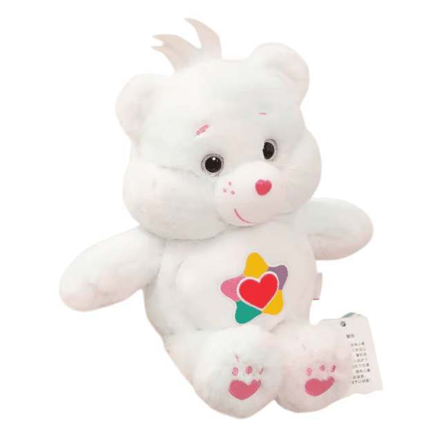 Peluche ositos cariñositos blanco tie dye care bears original 33cm