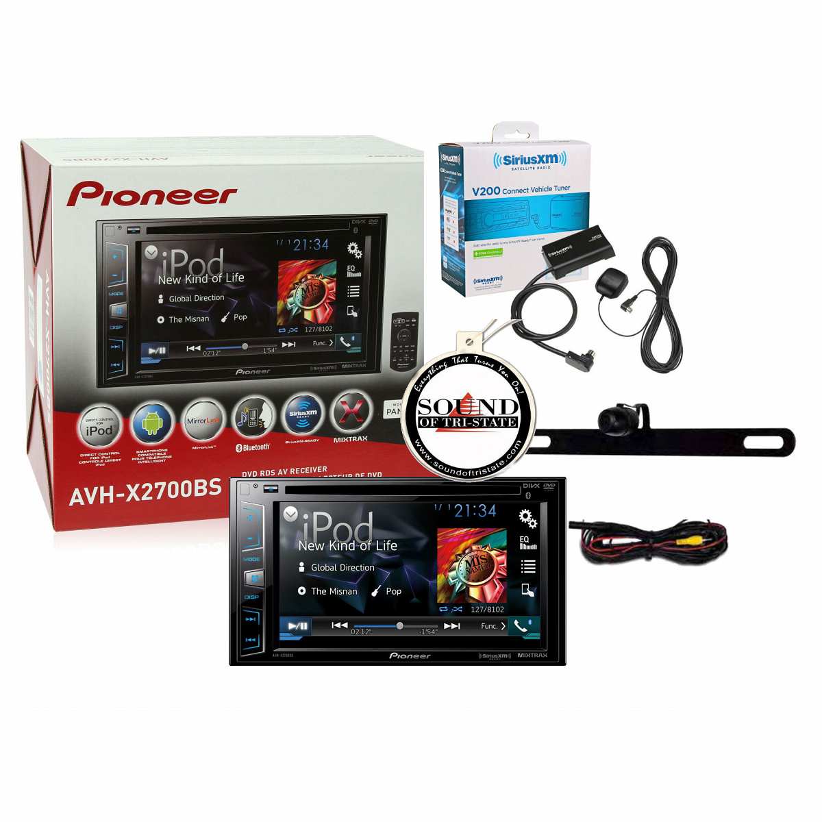 Pioneer AVHX2700BS w/ SiriusXM and Backup Camera