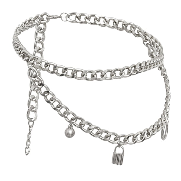 Mujeres Bikini Playa Arnés Aleación Joyería Collar Cintura Cadena Cuerpo Enlace K blanca Jinwen Joyería de la cadena de la cintura del cuerpo