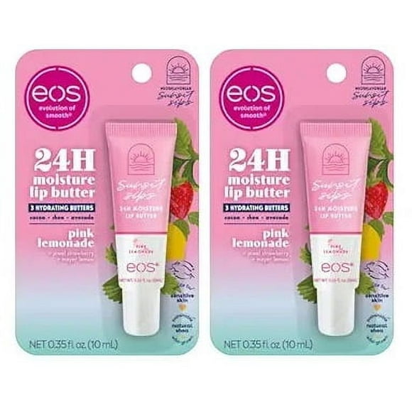EOS 24 H Moisture Lip Butter, Pink Lemonade net wt 0,35 fl oz, Pack of 2