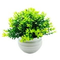 thumbnail image 1 of Mini Plastic Artificial Plants Grass in Pot/Small Artificial Faux Greenery/Mini Plants Topiary Shrubs Fake Plants for Bathroom, House Decorations, 1 of 8