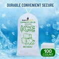 thumbnail image 2 of Impresserve 20lb Plastic Ice Bags with Drawstring Closure – 100 Count, 2 of 11