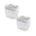 thumbnail image 1 of Oleegame 2 Pcs Boîtes de Rangement pour Produits à Capacité Fermée Rangement des Aliments Rangement Compartiments Secs Réservoirs de Mise en Conserve de Céréales Cuisines Restaurants et Bars Pot de Rangement pour Épicerie Transparent, 1 of 9