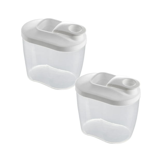 Oleegame 2 Pcs Boîtes de Rangement pour Produits à Capacité Fermée Rangement des Aliments Rangement Compartiments Secs Réservoirs de Mise en Conserve de Céréales Cuisines Restaurants et Bars Pot de Rangement pour Épicerie Transparent