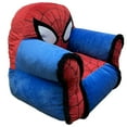 thumbnail image 4 of Marvel Kids Spiderman Bean Bag Chair with Sherpa Trimming, Blue/Red, 4 of 7
