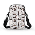 thumbnail image 2 of HELLHERO Dachshunds Bones Prints with Zipper Closed Polyester Crossbody Sling Bag Adults 4.33x1.97x7.09, 2 of 7