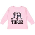 thumbnail image 3 of Inktastic 3rd Birthday 3 Year Old Arrow Girls Long Sleeve Toddler T-Shirt, 3 of 5