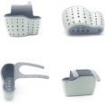 thumbnail image 3 of Kitchen Sink Shelf Hanging Sponge Drainboard Storage Baskets,Adjustable Snap Sink Faucet Housing Cradle Kitchen Shelving Rack Drain Sponges(Pink), 3 of 5
