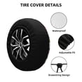 thumbnail image 2 of Fotbe Excavator Funda de Llanta de Repuesto con Estampado, Engrosada, Ajuste Universal para Jeep, Remolque, RV, SUV, Camión-14 inch, 2 of 6