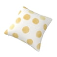 thumbnail image 3 of YFYANG Square Decorative Throw Pillow Case (Without Pillow Insert), Yellow Circular Watercolor Pattern Bedroom Sofa Car Cushion Cover, 24"x24", 3 of 9