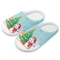 thumbnail image 6 of Chririnla Cute Corgi Snowman Christmas Slippers Soft Plush Fuzzy Comfy Non Slip Indoor Outdoor House Shoes Warm Cozy Memory Foam Sole Lightweight Gifts, 6 of 7