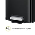 thumbnail image 3 of Set 2 Botes de basura para cocina baño oficina Acero Inoxidable negro 30 + 6 L con tapa EKO Madison, 3 of 5