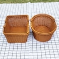 thumbnail image 3 of Rattan Picnic Basket with Double Folding Handles, Picnic Hamper, Natural Hand Woven Basket, Easter Eggs and Candy Basket, Bath Toy and Kids Toy Storage, Gift Packing Basket, 3 of 7