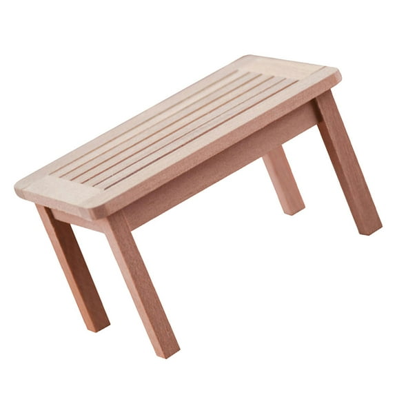 WHAMVOX 1Pcs Mini Table for Collectors in Light Brown Wood with Realistic Design 7.5X4.8X4.3In